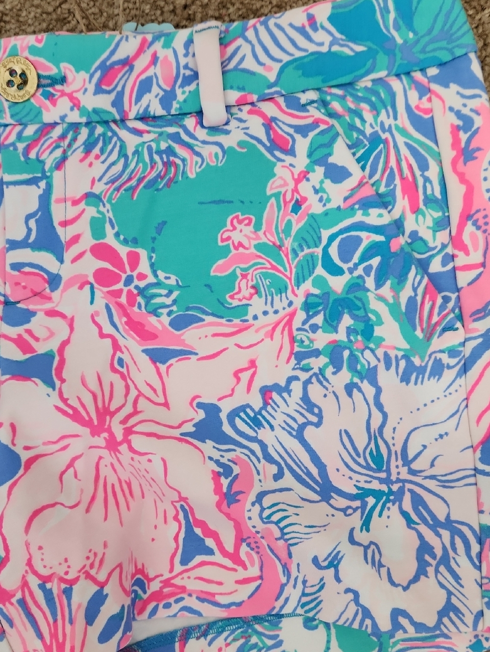 Lilly Pulitzer Knit Callahan Shorts 6 Viva La Lilly - Picture 2 of 4